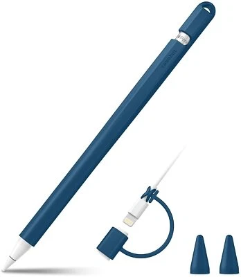 Silicone Case Holder Sleeve Soft With Nib Cover For A pple Pencil 1st Generation - Image 1 of 4