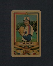 1982 Permagraphics All-Stars Gold STEVE ROGERS credit card EXPOS Perma Graphics