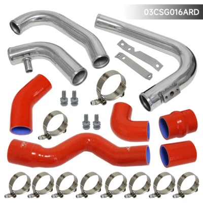 Kit de tubería intercooler rojo para 02-06 Audi A4 1.8T Turbo B6 Quattro aluminio Foto 1 de 4