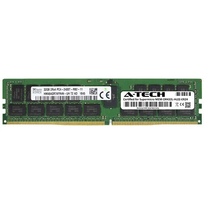 32GB PC4-19200R REG Supermicro MEM-DR432L-HL02-ER24 Equivalent Server Memory RAM - Image 1 of 2