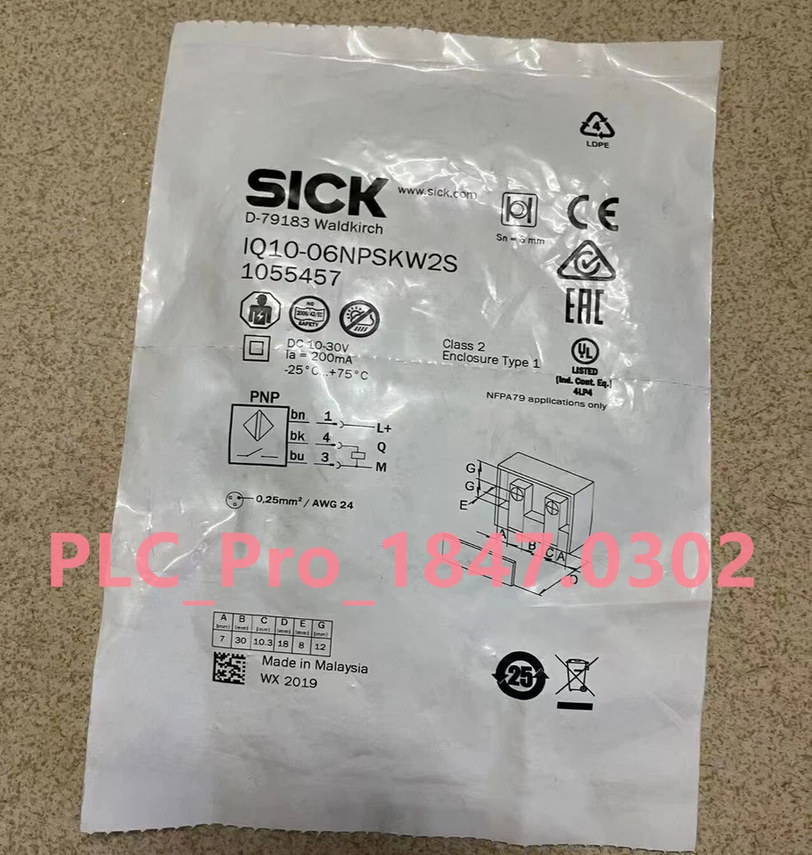 IQ10-06NPSKW2S 1PCS Brand New SICK IQ10-06NPSKW2S 1055457  Fast delivery - Image 1 of 4