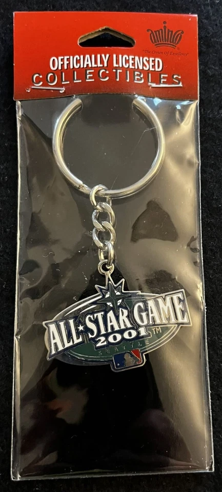 2001 MLB BASEBALL ALL-STAR GAME keychain new in package SEATTLE WASHINGTON - Image 1 of 1