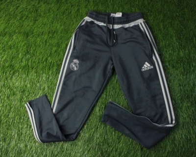 PANTALONES DE FÚTBOL HOMBRE REAL MADRID 2015-2016 ENTRENAMIENTO ADIDAS ORIGINAL TALLA XS Foto 1 de 4