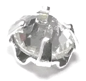 144 ROSETTE STRASS PRECIOSA-INCASTONATI DA CUCIRE 8 FACCE ss12/3.20mm CRYSTAL - Bild 1 von 1