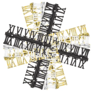 12 Pcs Römische Ziffernkarte Uhr Teile DIY Digitaluhr Nummer Büro - Bild 1 von 12