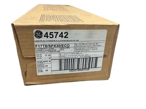 GE 45742 - F17T8/SPX30/ECO Straight T8 Fluorescent Tube Light Bulb (BOX OF 24) - Picture 1 of 4