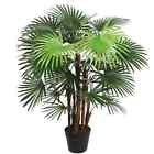 Artificial Wide Leaf Fan Palm Tree 90Cm Designer Plants