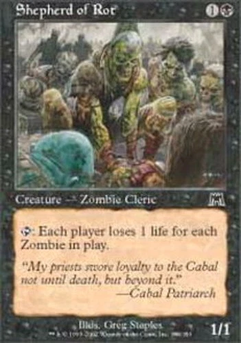 FOIL Shepherd of Rot PL Onslaught MTG Magic the Gathering Black English Card - Image 1 of 1