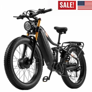 26" Electric Bike 2000W E-Bike For Adults Dual Motor Bicycle MTB 32mph Fat Tyre - Picture 1 of 14