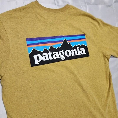 Рубашка с логотипом Patagonia P6 мужская M Uprisal горчица горчица походы походы скалолазание - Изображение 1 из 4