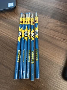 Menge 6 Vintage Pentech Buffalo Sabres NHL Hockey Team Bleistift - Bild 1 von 13