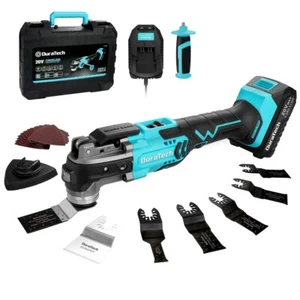 DURATECH 20V Cordless Oscillating Tool Set 6 Variable Speed w/ 23PCS Accessories - Picture 1 of 12