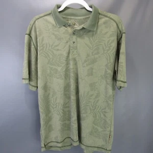 Camisa Polo Floral Paradise Collection Para Hombre Talla M Verde Silenciado Mediana Hoja de Helecho - Imagen 1 de 10