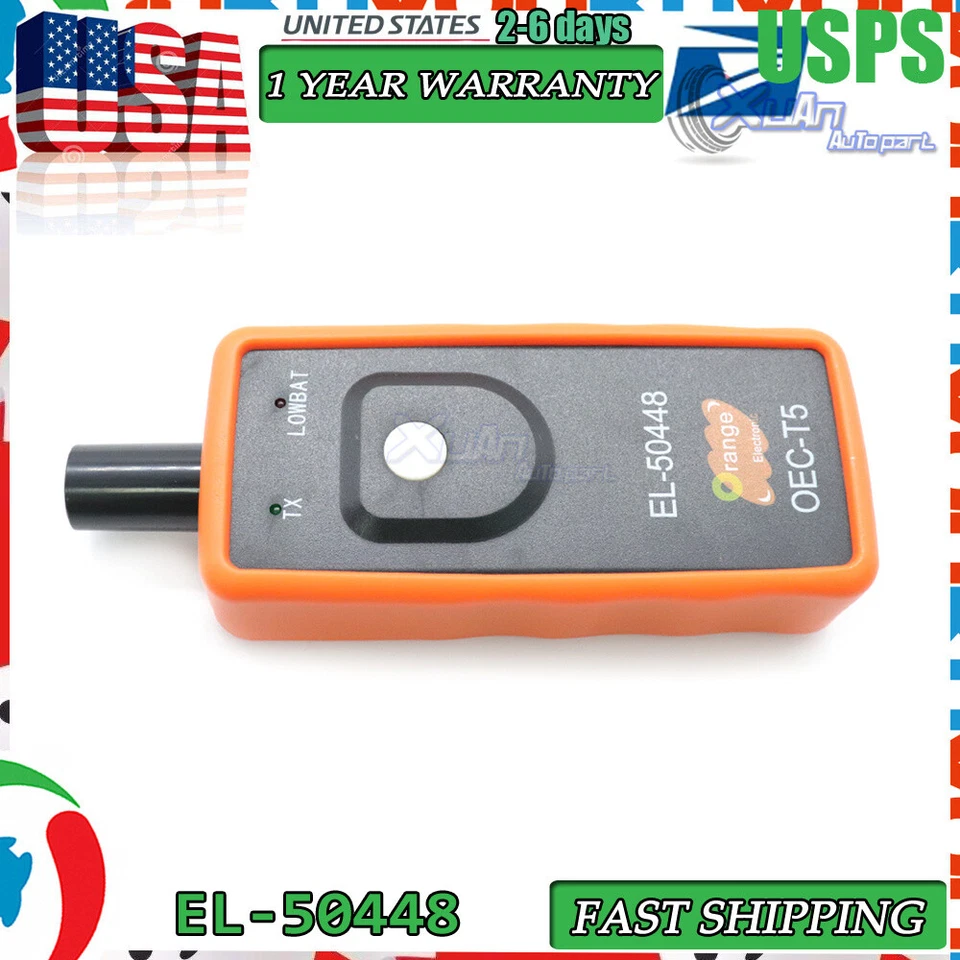 TPMS RELEARN CAR RESET TOOL TIRE PRESSURE MONITOR SENSOR FOR GM EL-50448 OEC-T5  - Image 1 of 4