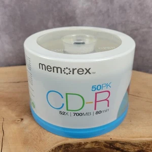 Memorex Music CD-R NEW SEALED 50 Pack (50 Total Discs) 80 Minutes - Picture 1 of 9