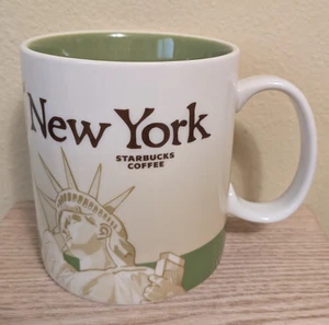 2012 Starbucks 16 ox. Kaffee Tee Becher New York Grün & Hellbraun - Bild 1 von 6