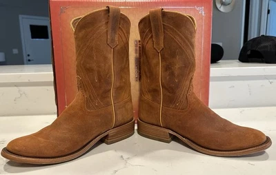 Мужские Rios Of Mercedes Roper загрузки, размер 10,5 D, цвет палисандр восковой Kudu, б/у в отличном состоянии - Изображение 1 из 4