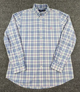 Polo Ralph Lauren Hemd Herren XL kariert Madras rosa Pony Classic Fit Langarm - Bild 1 von 13