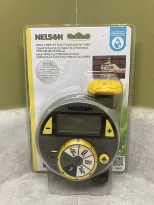 Nelson Temporizador de Agua Electrónico Salida Única Pantalla LCD Personalizable Nuevo Foto 1 de 4