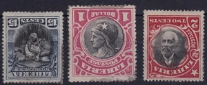 1909-1912 Liberia INVERTs 111a, 116a, 119a fine unused Gum stain along perf edg - Picture 1 of 3