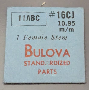 NOS Genuine Caravelle Bulova Cal. 11ABC - 10.95 mm Female Stem #16CJ Watch Part - Picture 1 of 1