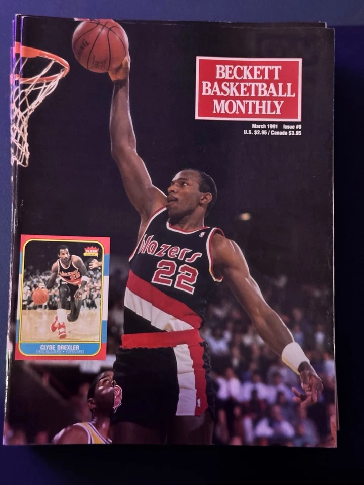 Revista mensual de baloncesto Beckett Clyde Drexler Reggie Miller marzo 1991 #8 Foto 1 de 1