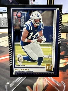2025 Panini Donruss Alec Pierce Prova di Stampa Nero Parallelo 4/10 - Foto 1 di 2