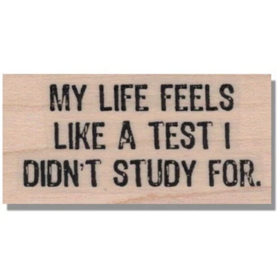 Sello de goma montado, dicho de vida, palabras, inspiración, divertido, frase, saludo, sm Foto 1 de 4