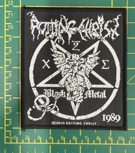ROTTING CHRIST BLACK METAL WOVEN SEW ON PATCH OFFICIALLY LICENSED - Bild 1 von 8