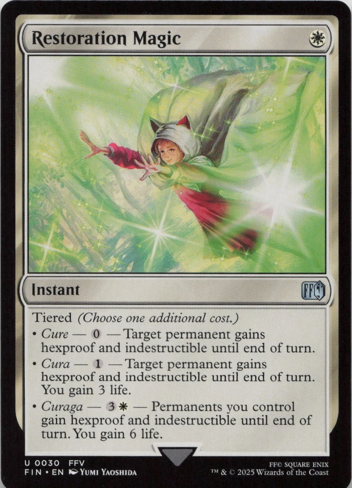 Restoration Magic U FINAL FANTASY 30 - LP MTG - Image 1 of 1