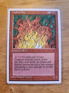 Wall of Fire - Fourth Edition 4th - MTG Magic - Uncommon - Red Creature - Picture 1 of 1