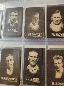 Australian Licorice, English cricketers, 1932, full set of 18 cards - Picture 1 of 3