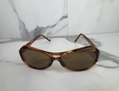Vintage Liz Claiborne Sunglasses Gold Tortoise Brown Tint Lens - Image 1 of 4