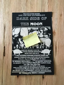 JACK & DICK LEATHERHEAD'S Dark Side of the Moon 27/05/1984 SF interesse gay sesso - Foto 1 di 2