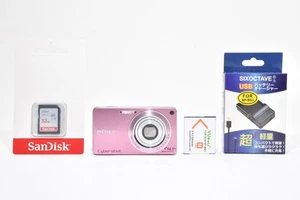 Sony Cyber-Shot DSC-W350 Digitalkamera 4x optischer Zoom 14.1MP Pink 2651318 - Bild 1 von 12