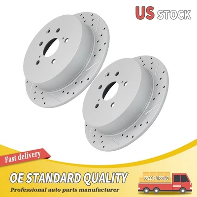 Rotor de freno trasero perforado para Lexus RX350/RX450H 2010-20 Toyota Sienna Highlander Foto 1 de 4