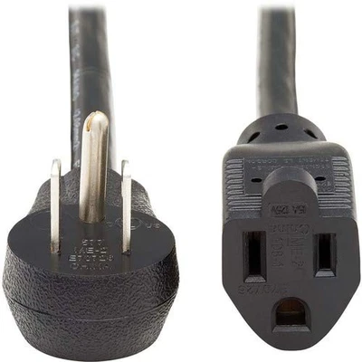 Tripp Lite Power Extension Cord Right-Angle 5-15P to 5-15R 14AWG 15A 3ft - Image 1 of 4