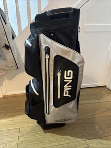 2022 Ping Pioneer Monsoon Waterproof Golf Cart Bag, 15-Way, rainhood, strap, VGC - Picture 1 of 14