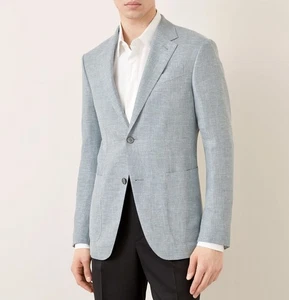 ZEGNA ‘Crossover’ Prince Of Wales Deconstructed Sport Coat 58 EU / 48 US $3790+ - Picture 1 of 22