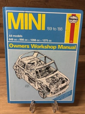 Haynes Mini ‘69 To ‘88 Owners Workshop Manual 848 998 1098 1275 CC sh44 - Image 1 of 4