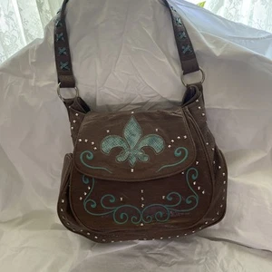Wrangler Brand Western Leather Purse - Picture 1 of 7