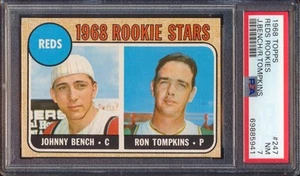 1968 Topps Johnny Bench #247 novato ¡PSA 7! - Imagen 1 de 2