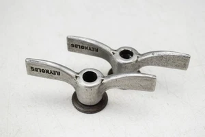PAAR, REYNOLDS ALU OLDTIMER FAHRRAD RAD ACHSE FLÜGELMUTTERN, HINTEN 3/8" (3) - Bild 1 von 2
