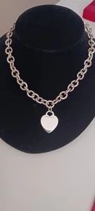 Tiffany & Conpany Sterling Silber 925 Herz Halskette 16 cm  - Bild 1 von 2