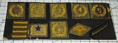 Lot of 10 Diff WW2 Mounted Service UNIT AWARD, Ruptured Duck Patches WWII Patch - Image 1 of 2