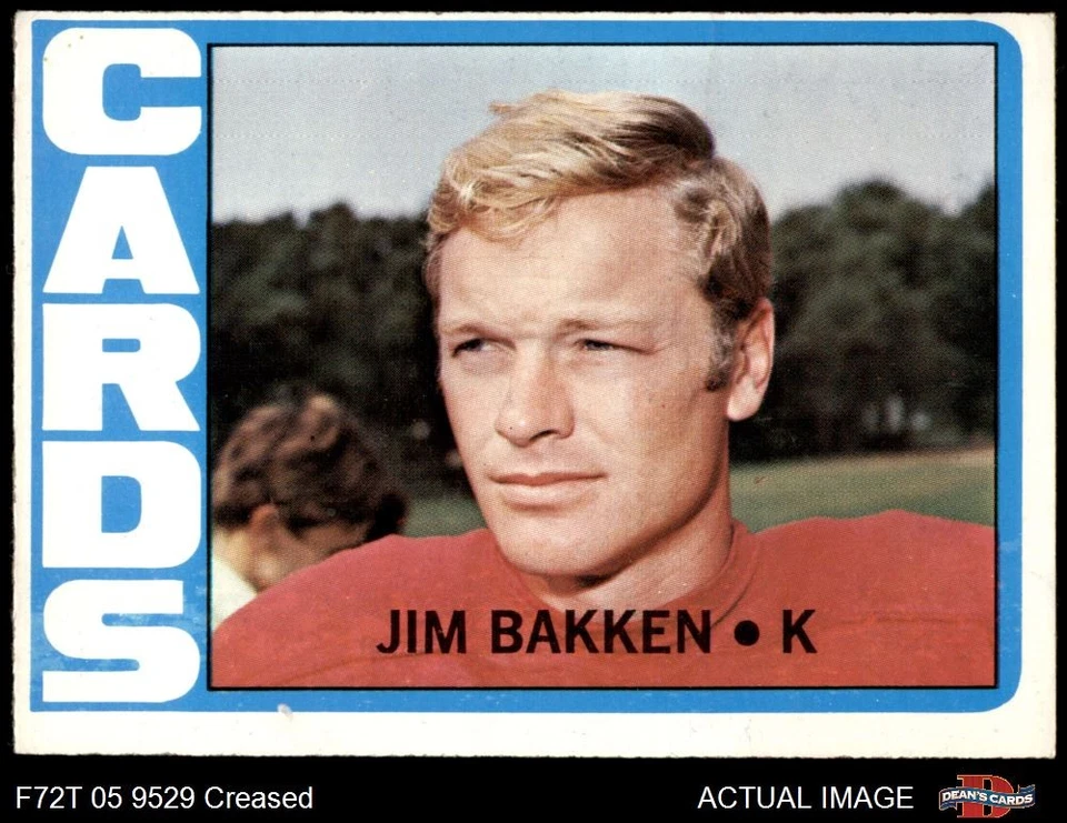 1972 Topps #298 Jim Bakken Cardinals-FB 3 - VG - Image 1 of 1
