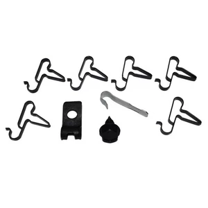 Fuel Line Clip Clamp Bracket Kit 5/16" 1966-70 Charger Coronet Satellite GTX 9pc - Bild 1 von 9