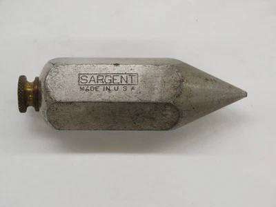 Vintage 13oz. Sargent Plumb Bob w/ Removable Brass Top - Image 1 of 4