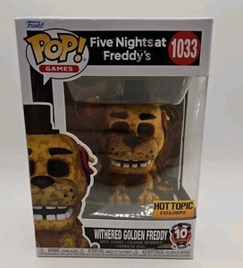 Funko POP! Five Nights at Freddy’s Withered Golden Freddy - Hot Topic Exclusive - Picture 1 of 10