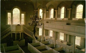 Vintage Vermont VT Postcard The Old First Church at Bennington Interior Unused  - Picture 1 of 3